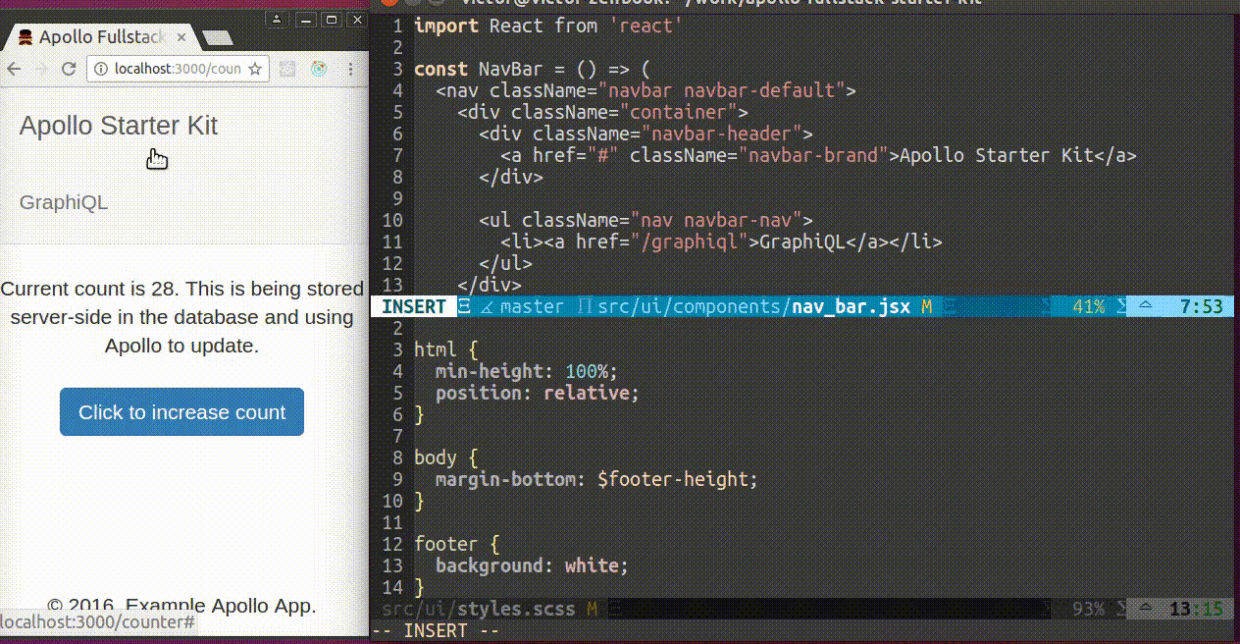 Apollo Universal Starter Kit with Hot Code Reload Released - SysGears