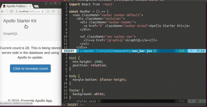 Apollo Universal Starter Kit with Hot Code Reload Released - SysGears